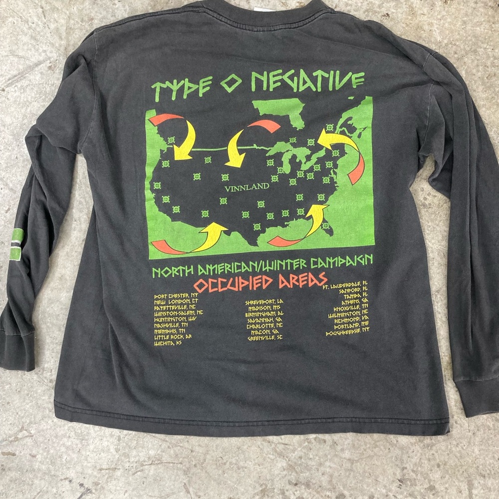 Blue grape type o negative vintage, long sleeve shirt